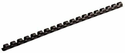 Fellowes Plastic Comb Binding Spines, 1/4 Inch Diameter, Black, 20 Sheets, 100 Pack