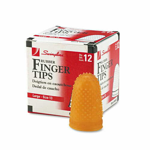 Rubber Finger Tips, 13 (Large), Dz