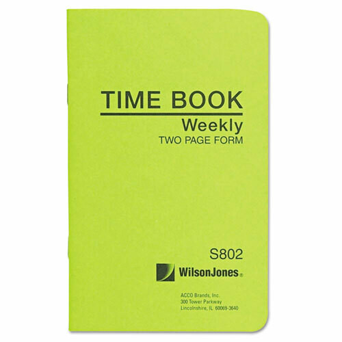 Wilson Jones Time Book, Week Ending, 4-1/8 x 6-3/4, 36-Page Book