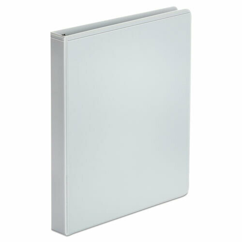 Universal Economy Round Ring View Binder, 3 Rings, 1&quot; Capacity, White