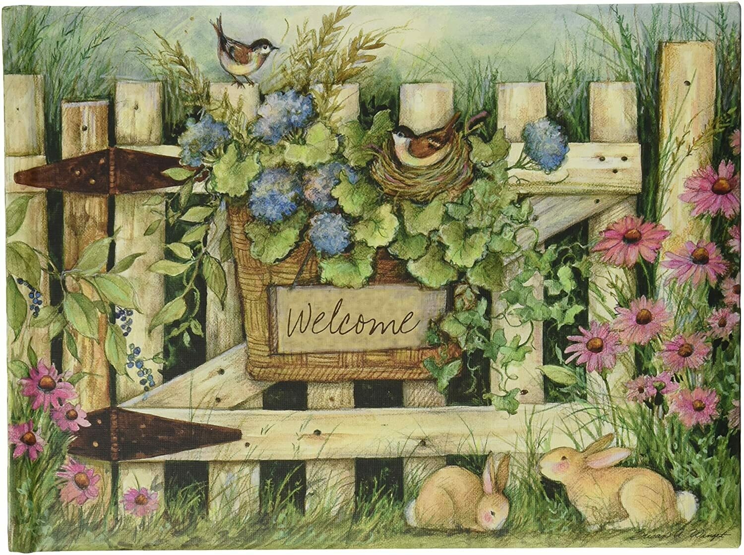 Lang Welcome Large Guest Book by Susan Winget, 9.33 x 6.8 Inches