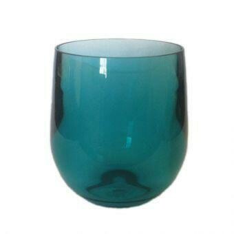 Stemless Wine Glass - Turquoise