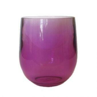 Stemless Wine Glass - Purple