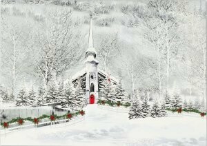 Snowy Steeple Holiday Cards