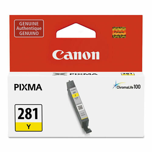 Canon 281 Yellow Ink Cartridge, 259 page yield