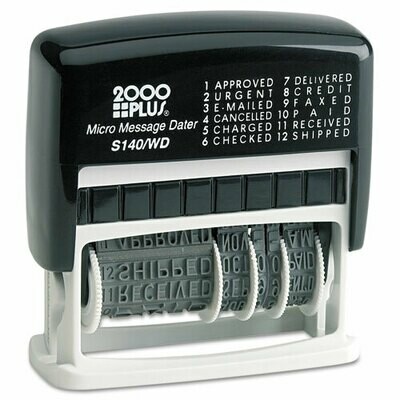 Micro Message Stamp/Dater, Self-Inking