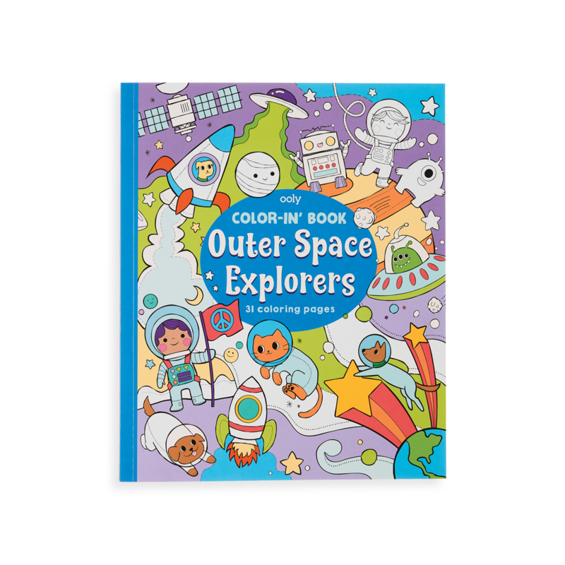 Outer space coloring book