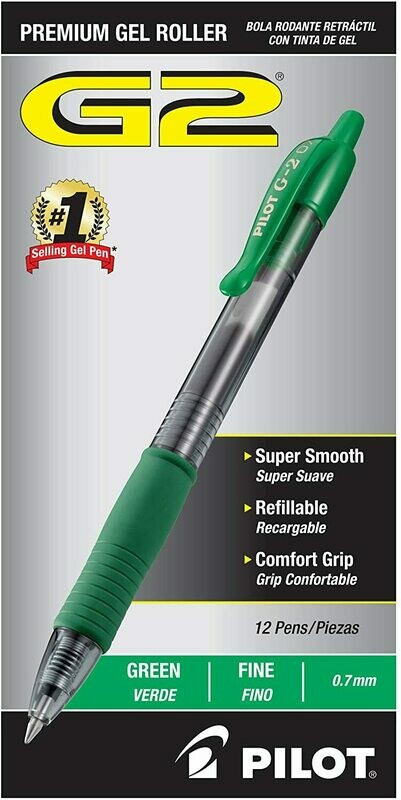 Pilot G2 Pens - Green Fine
