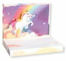 Pop Up Notepads (Unicorns And Rainbows)