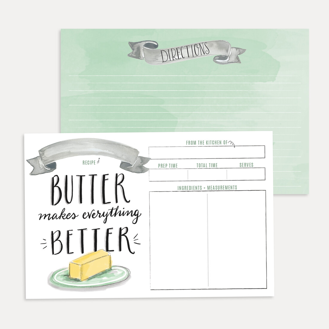 recipe cards - Butter Makes Everything Better