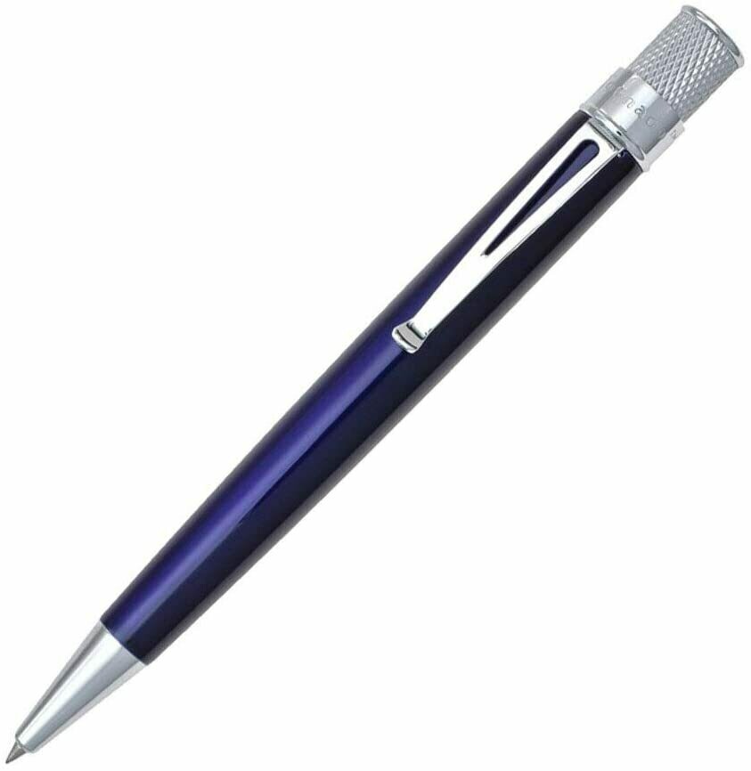 Retro Rollerball Pen - True Blue