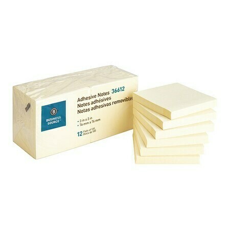 Business Source 3x3 yellow sticky notes