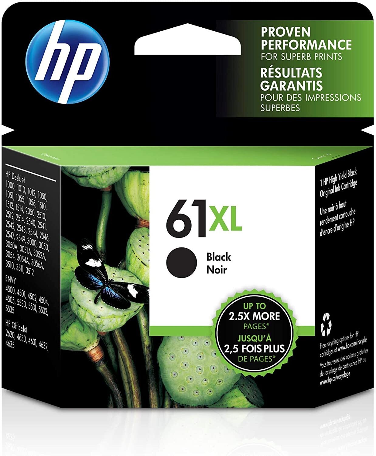 HP 61XL Black Ink Jet Cartridges