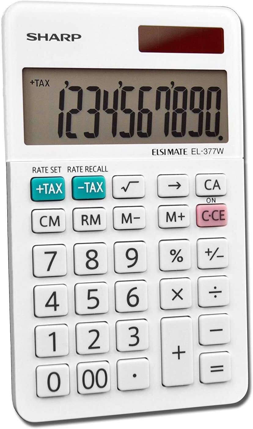 Sharp hand-held calculator - EL 377WB