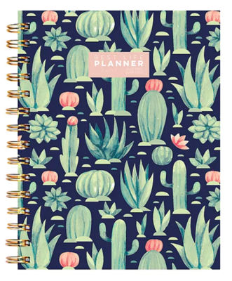 TF Publishing Academic 7" x 9" Daily & Monthly Planner, Best Life, Cacti Colors