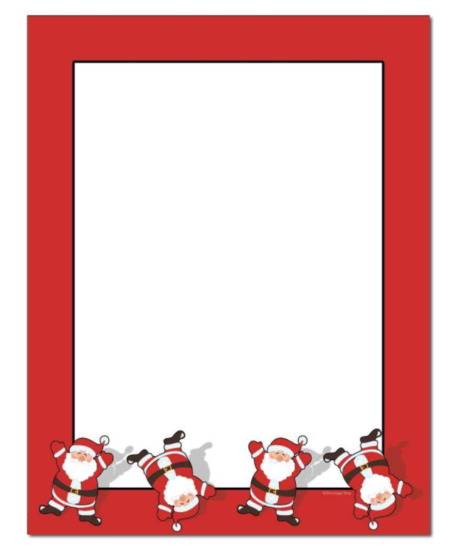 Tumbling Santa Letterhead