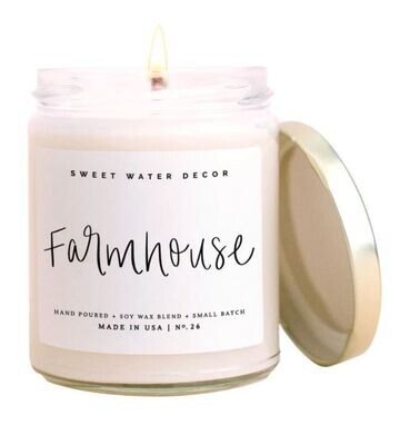Sweet Water Farmhouse Soy Candles