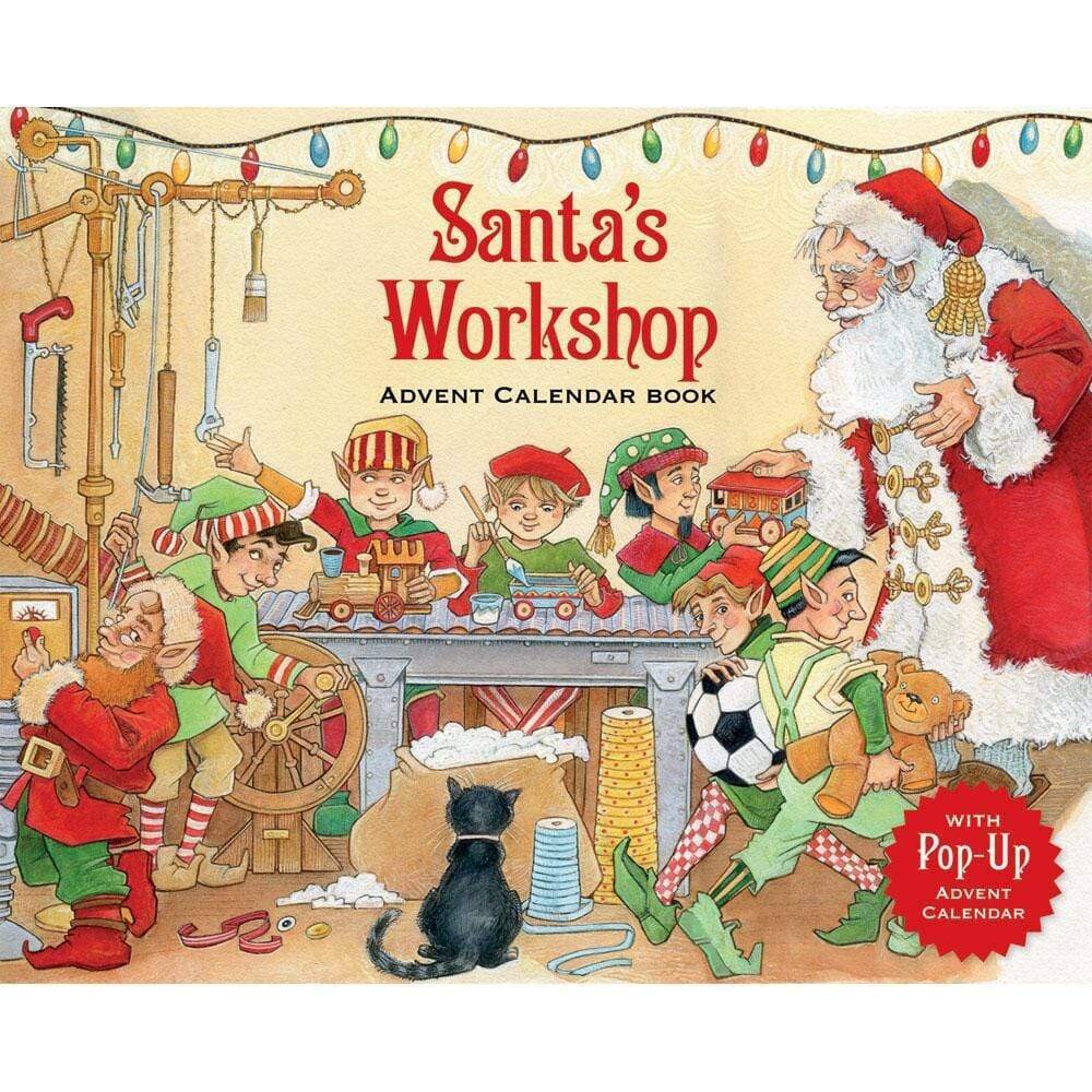 Santa's Workshop 3D Advent Calendar Pop-Up Book