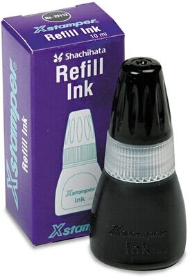 Refill Ink for Xstamper Stamps, 10ml-Bottle, Black