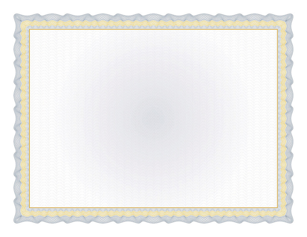 Navy Foil Certificate Paper