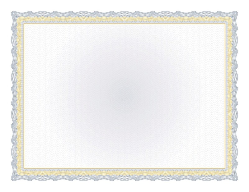 Navy Foil Certificate Paper
