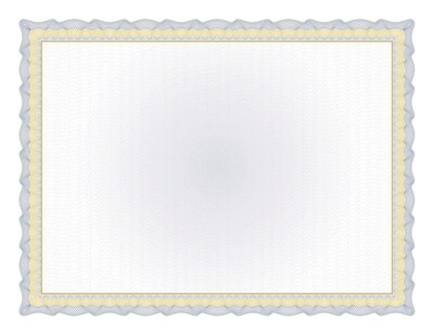 Navy Foil Certificate Paper