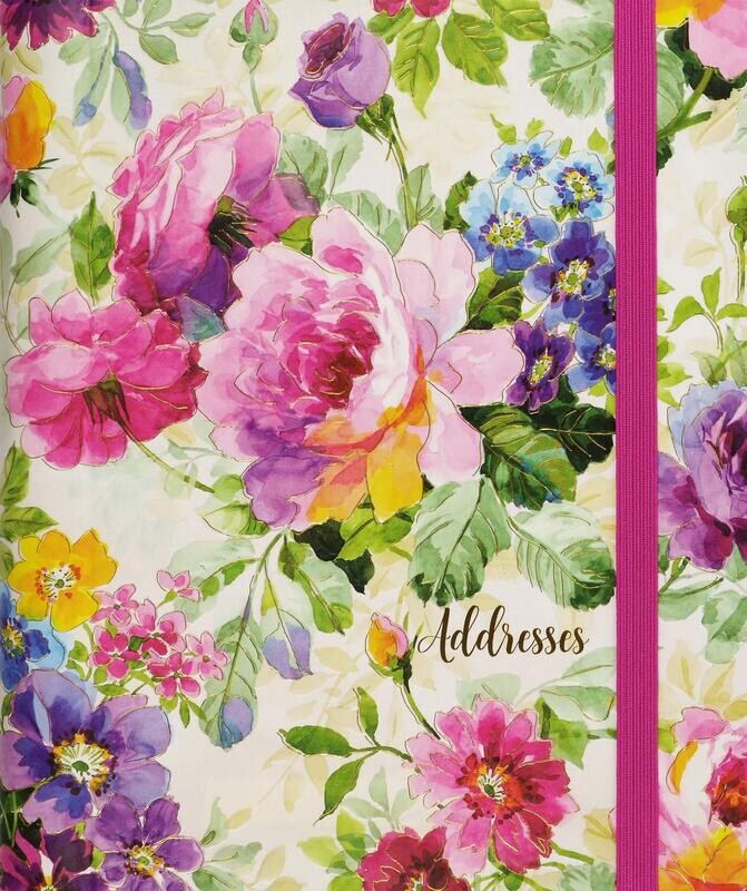 Peter Pauper Peony  Address Book