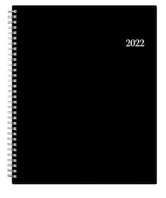 Blue Sky Enterprise 8.5" x 11" Weekly & Monthly Appointment Planner, Black