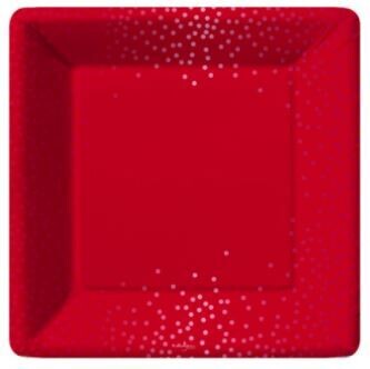 Brilliant Red Dinner Plates