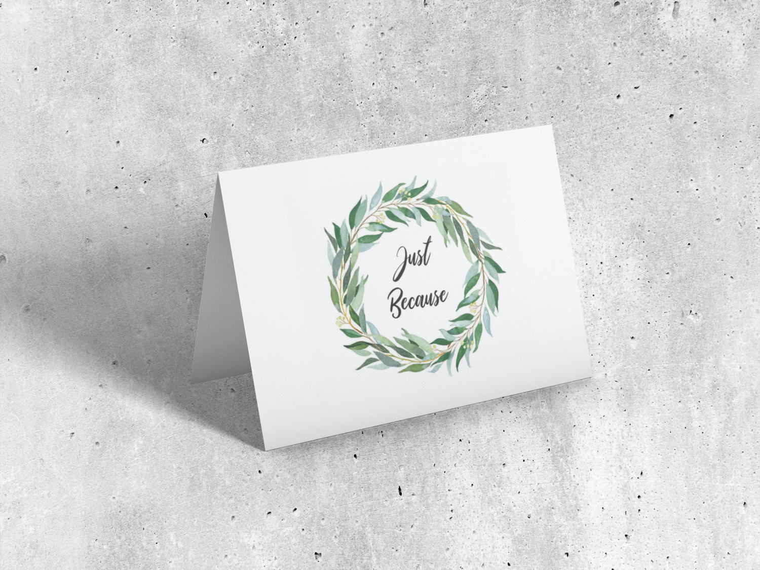 Boxed Foldover Notecards - Just Because 