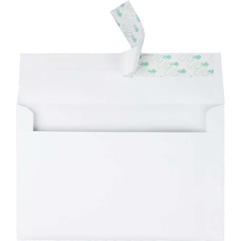 Greeting Card Envelopes, Redi-strip, 5 3/4&quot; x 8 3/4&quot;