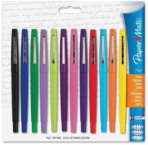 Papermate Flair Pens 12ct - Asst. colors