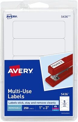 Avery multi-use label
