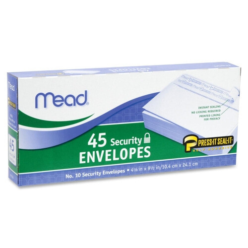 Mead Security Envelopes