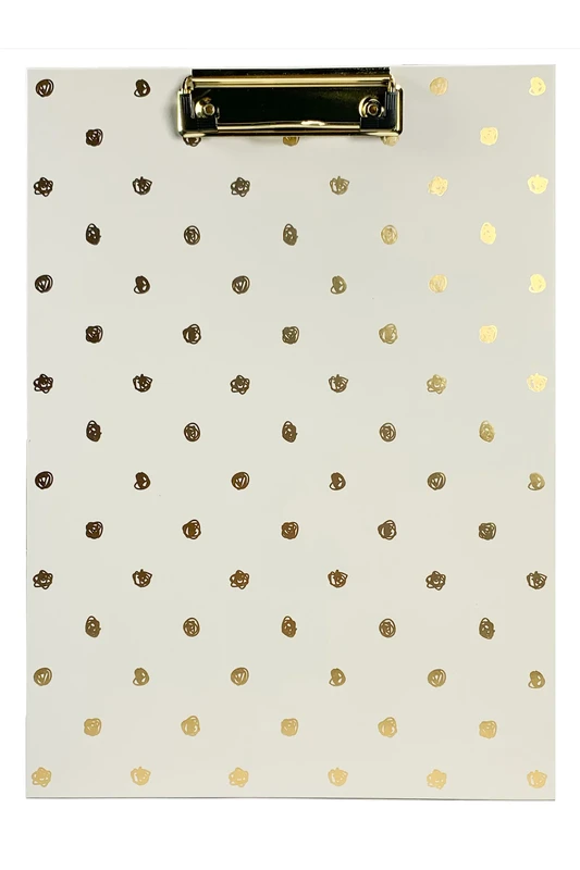Steel Mill Gold Dots Clipboard