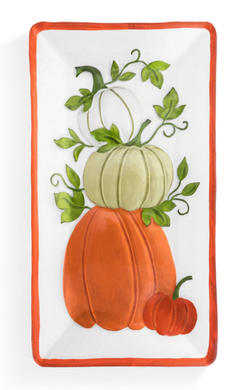 Demdaco Stacked Pumpkin Platter