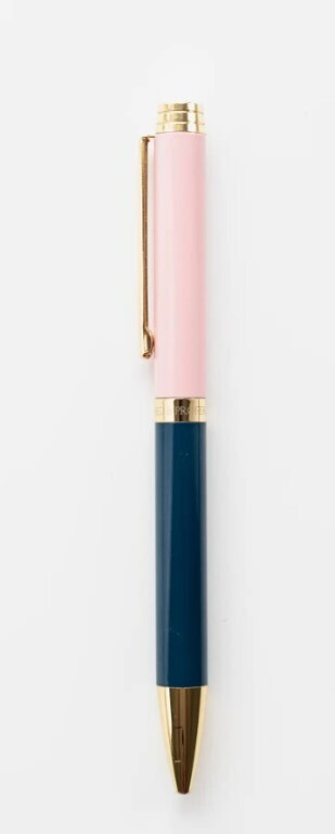 Planned and Proper Blush & Navy Pen