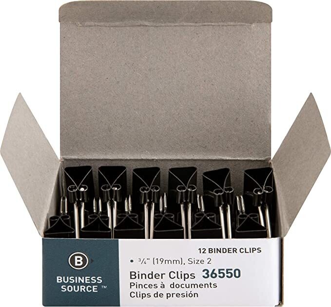 Business Source Small Binder Clips
