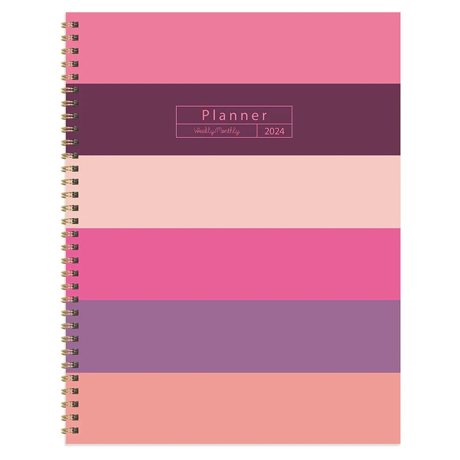 TF Publishing 2024 Pink Plum Blush &amp; Petal Large Weekly Monthly Planner
