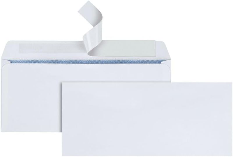 Quality Park #10 Security Business Envelopes w/ self sealing Redi-Strip, 30/pk, White
