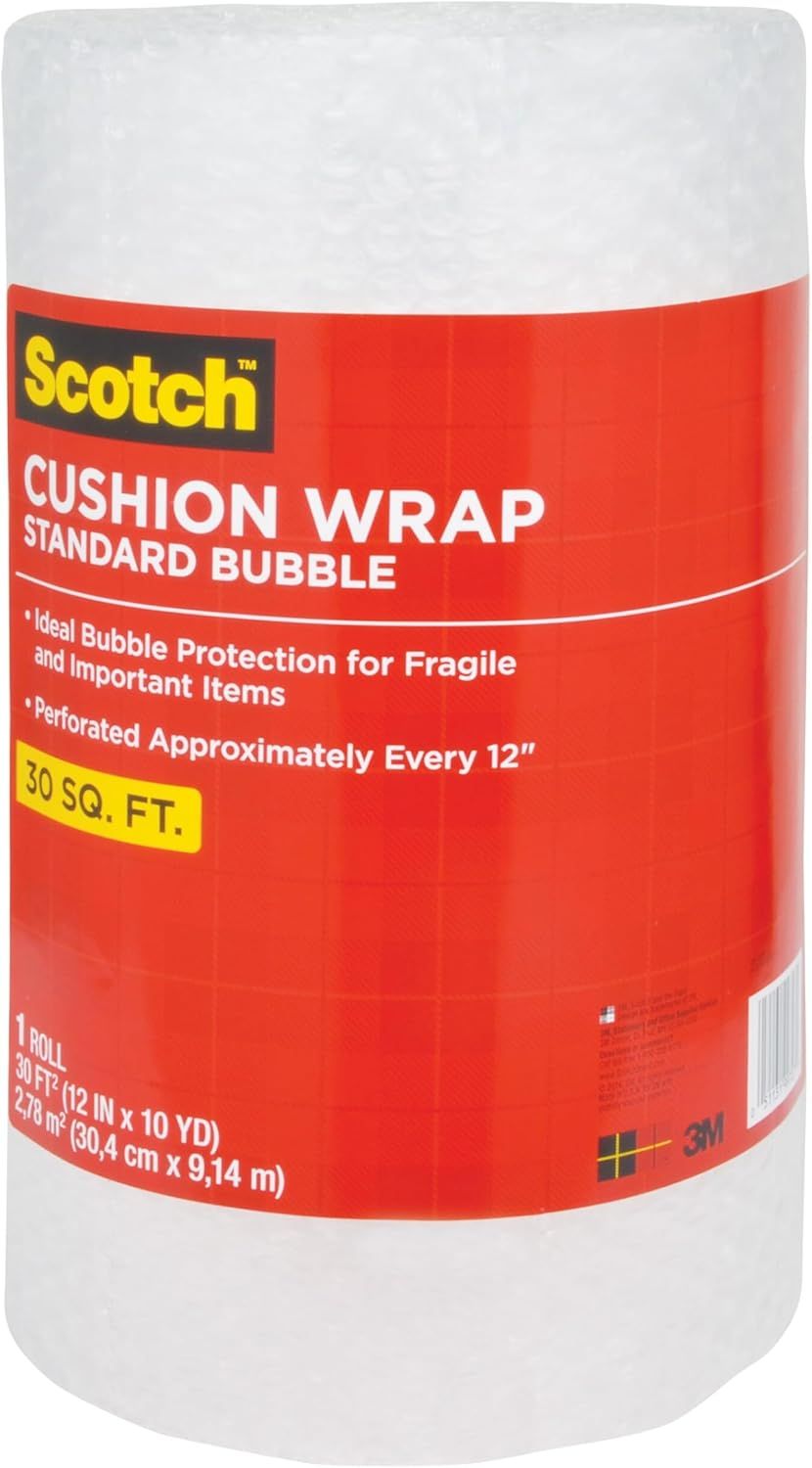 Scotch Bubble Wrap, 12" x 30ft