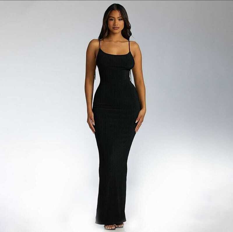 Soft Lounge Shimmer Long Sip Dress