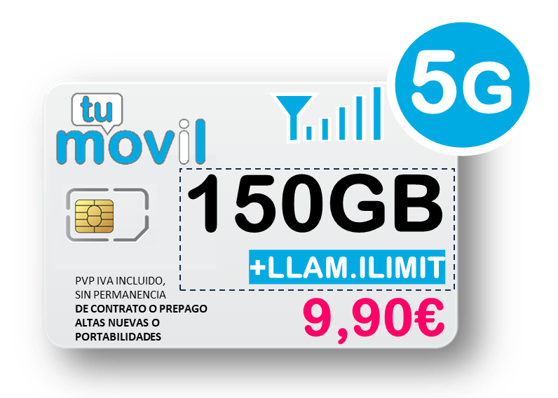 150GB + LLAMADAS ILIMITADAS