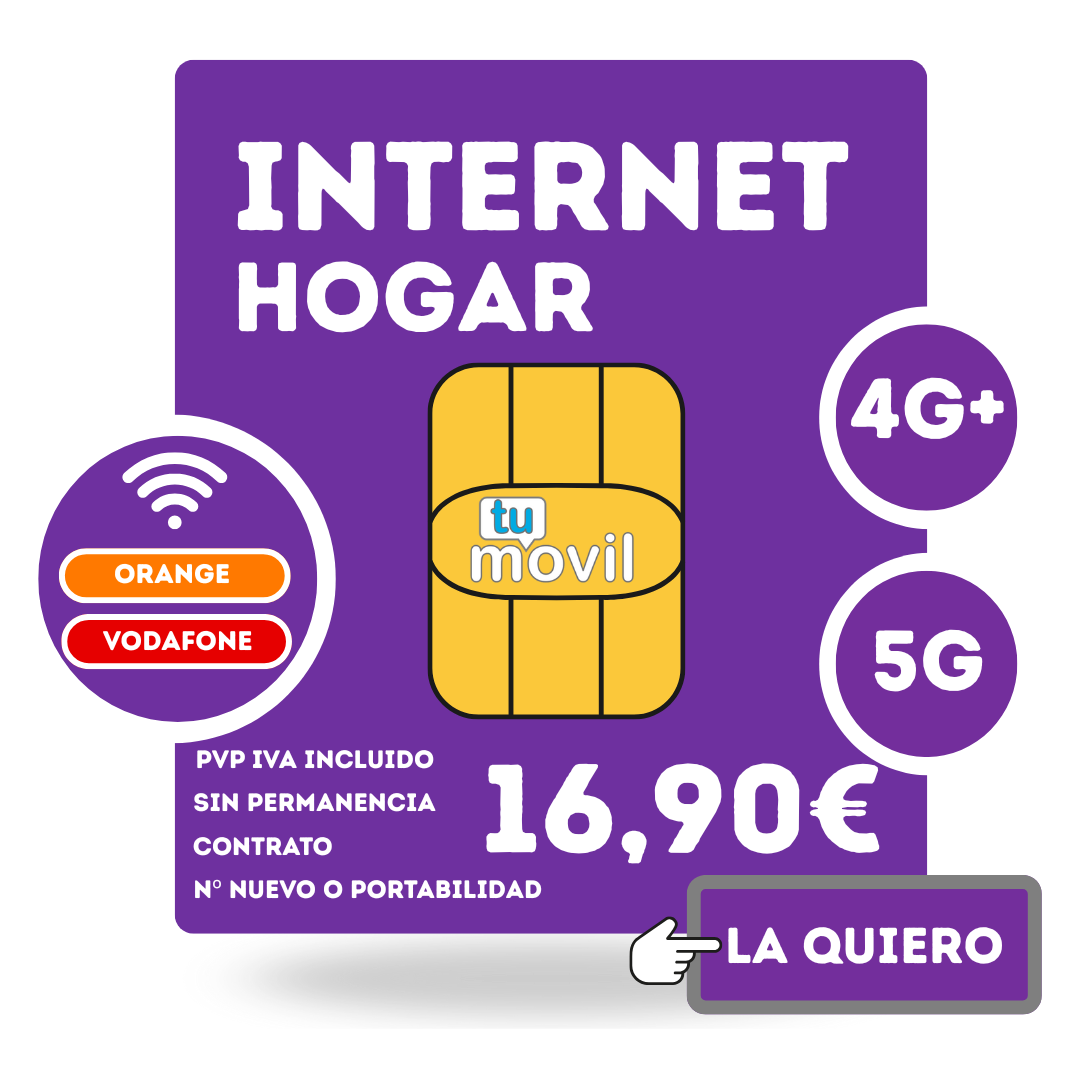 TARIFA INTERNET EN CASA SIN LINEA MOVIL