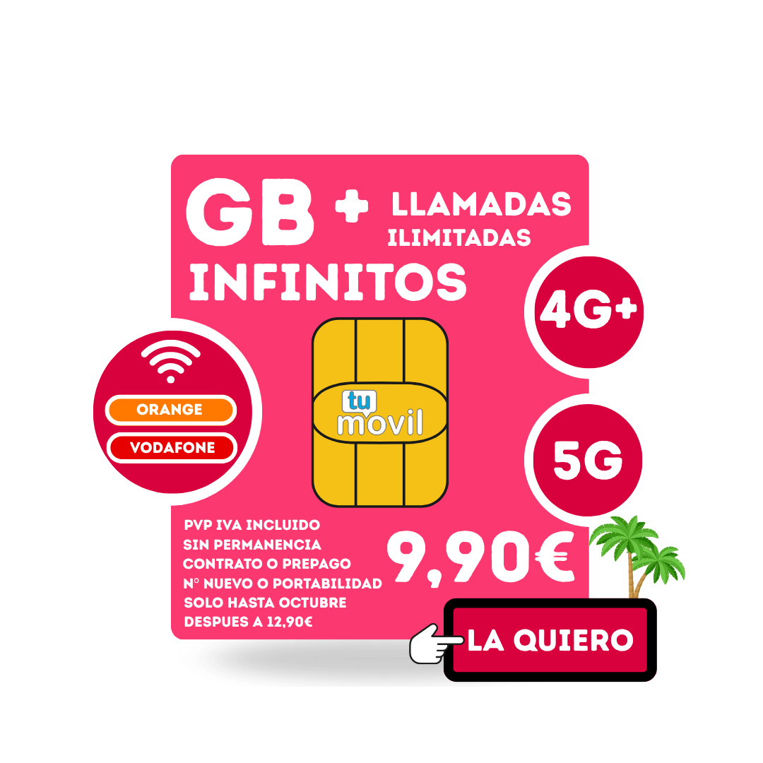 PROMOCION TARIFA INFINITA 9.90€, A PARTIR DE OCTUBRE 12.90€