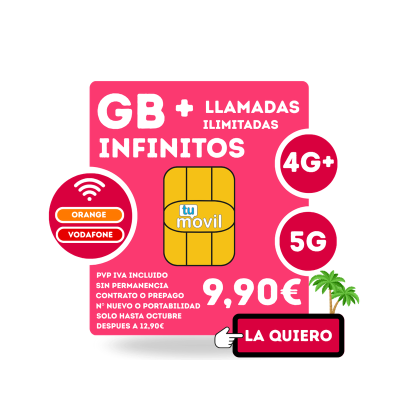 PROMOCION TARIFA INFINITA 9.90€, A PARTIR DE OCTUBRE 12.90€