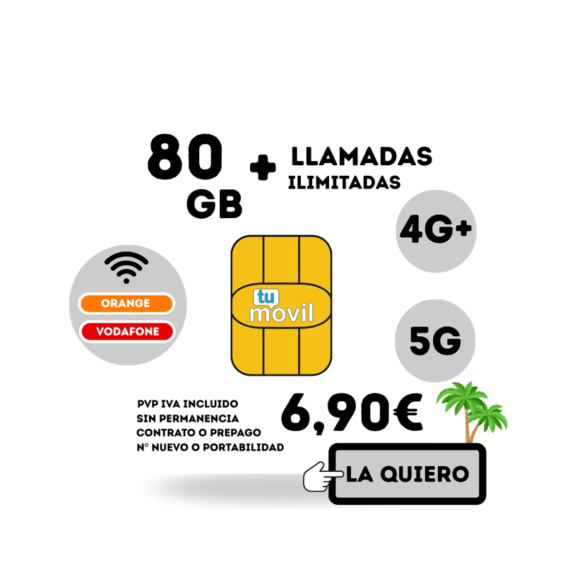 TARIFA 80GB + ILIMITADAS