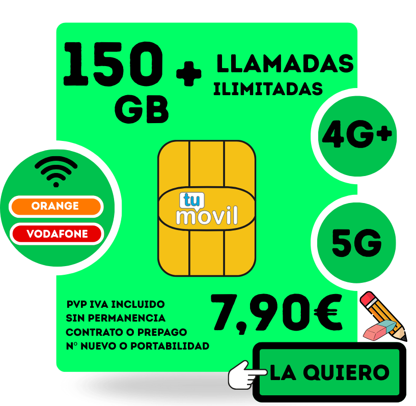 TARIFA 150GB + ILIMITADAS