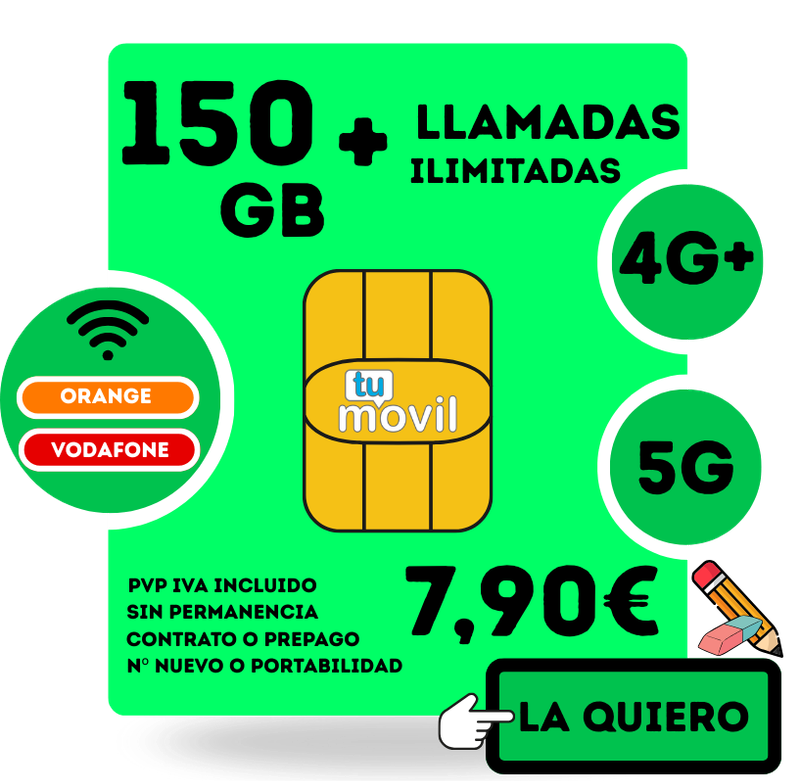 TARIFA 150GB + ILIMITADAS