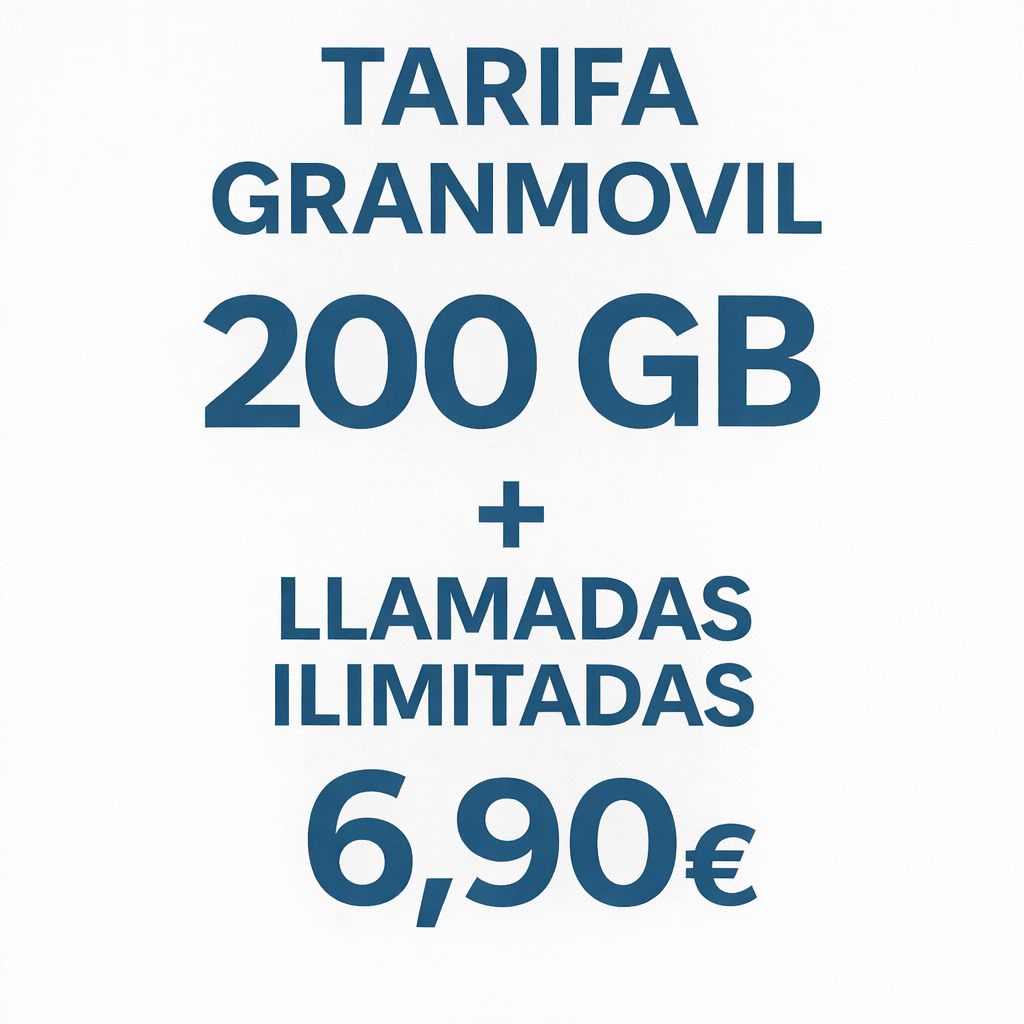 TARIFA 200GB + LLAMADAS ILIMITADAS